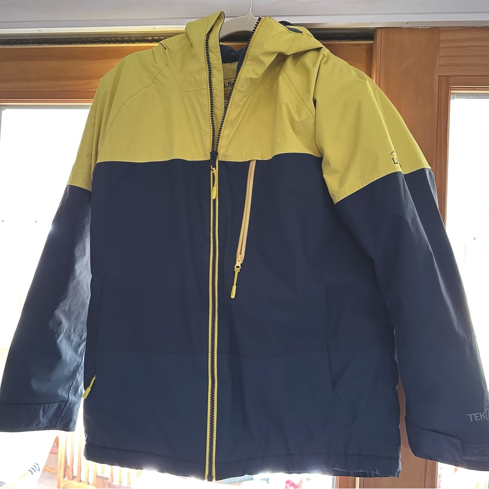 Boys Primaloft LL Bean Ski Jacket Size L 14/16 excellent used condition